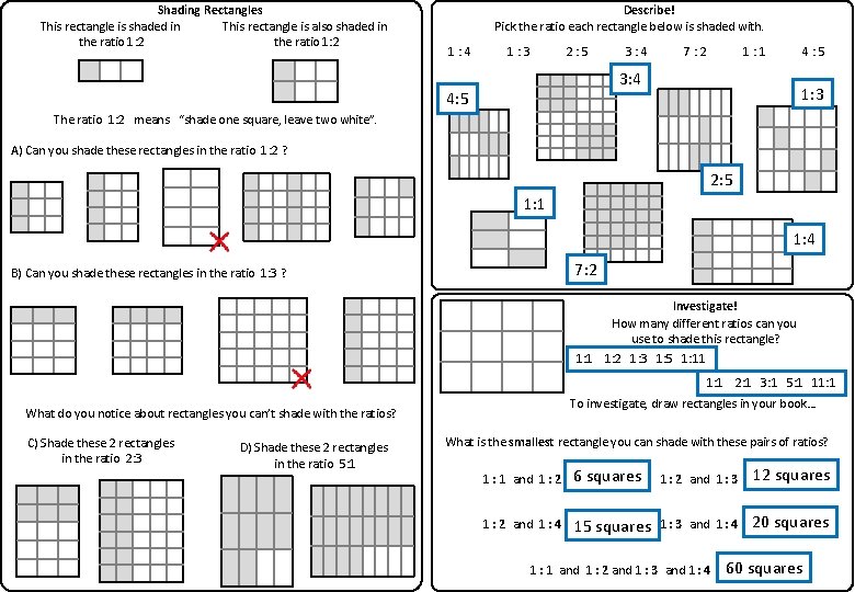 Shading Rectangles This rectangle is shaded in This rectangle is also shaded in the