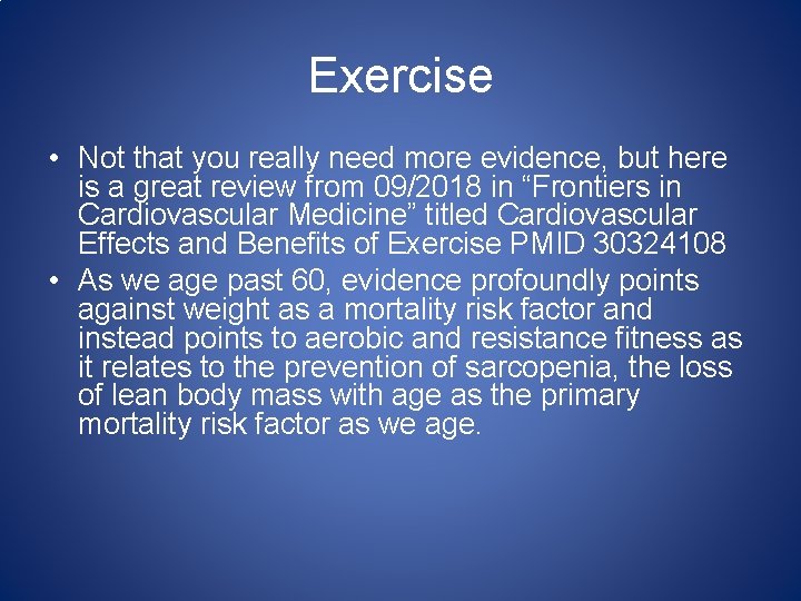 Exercise • Not that you really need more evidence, but here is a great