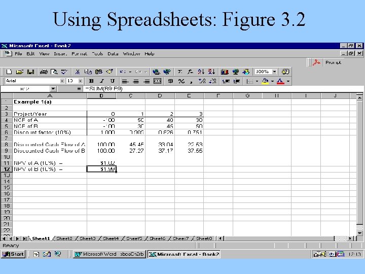 Using Spreadsheets: Figure 3. 2 