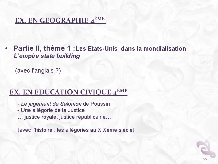 EX. EN GÉOGRAPHIE 4ÈME • Partie II, thème 1 : Les Etats-Unis dans la