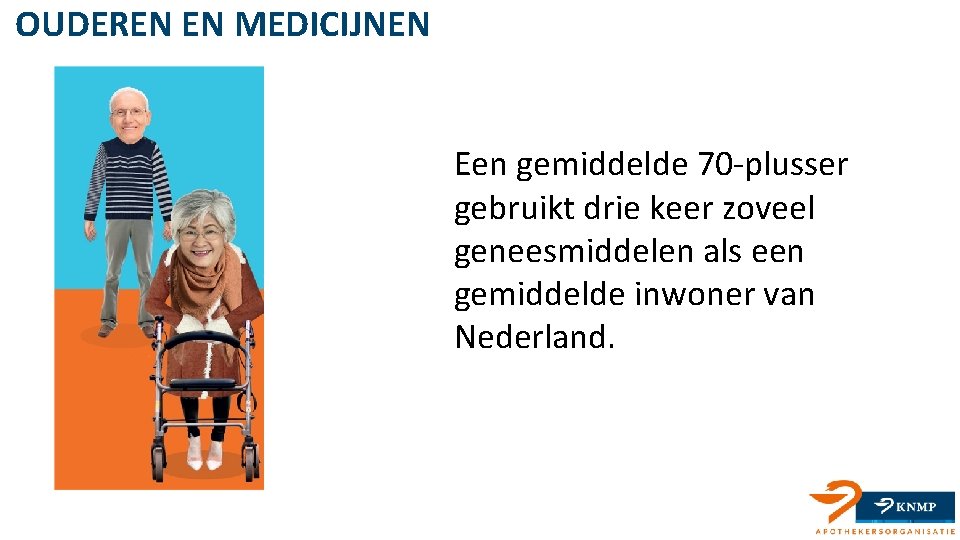 OUDEREN EN MEDICIJNEN Een gemiddelde 70 -plusser gebruikt drie keer zoveel geneesmiddelen als een