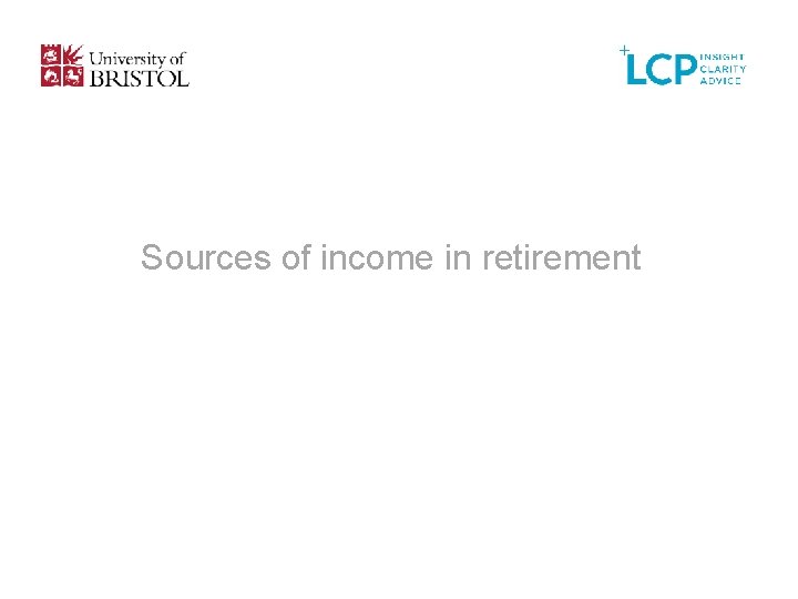 Sources of income in retirement 