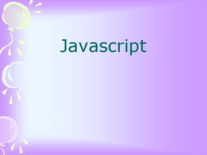 Javascript 