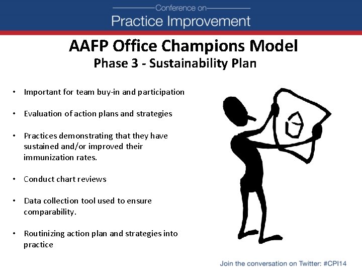 AAFP Office Champions Model Phase 3 - Sustainability Plan • Important for team buy-in