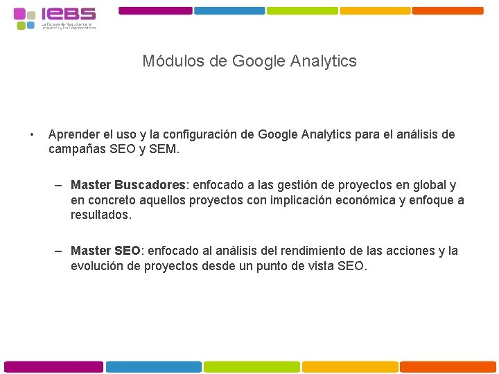 Módulos de Google Analytics • Aprender el uso y la configuración de Google Analytics