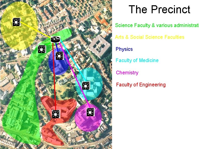 The Precinct Science Faculty & various administrati Arts & Social Science Faculties Physics Faculty