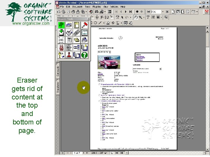 www. organicsw. com Eraser gets rid of content at the top and bottom of www. organicsw. com Eraser gets rid of content at the top and bottom of