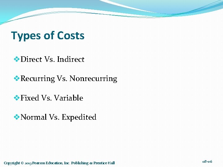 Chapter 8 Cost Estimation and Budgeting 08 01