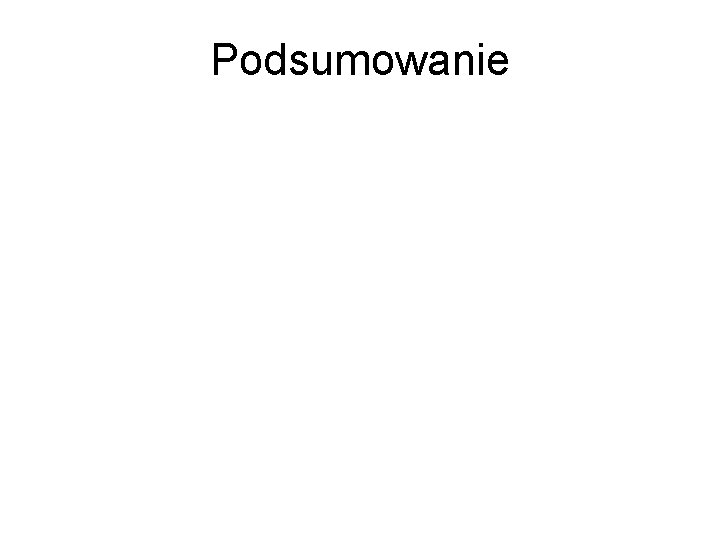 Podsumowanie 