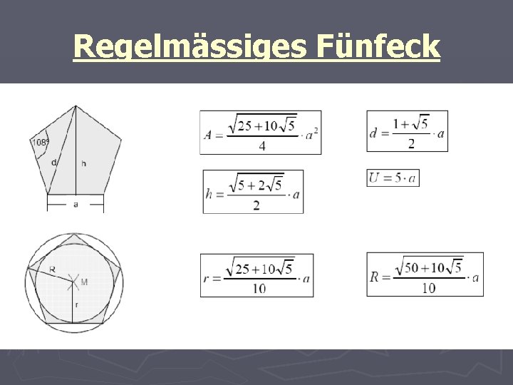 Regelmässiges Fünfeck 