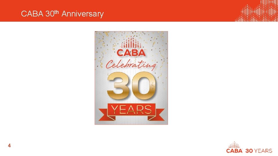 CABA 30 th Anniversary 4 