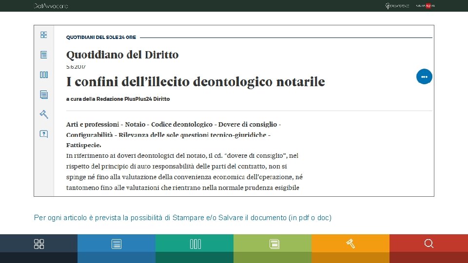 Servizio banca dati e di informazione giuridica a favore degli iscritti alla Cassa Forense