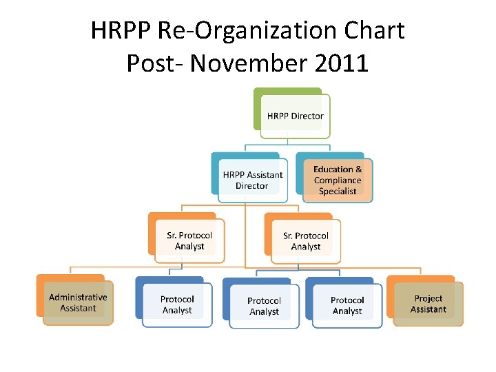 HRPP Re-Organization Chart Post- November 2011 