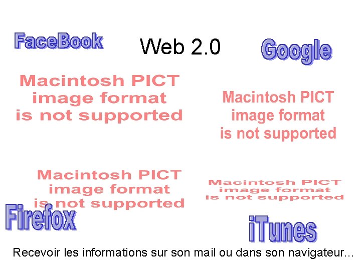 Web 2. 0 Recevoir les informations sur son mail ou dans son navigateur. .