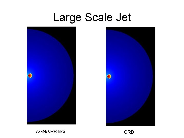 Large Scale Jet AGN/XRB-like GRB 