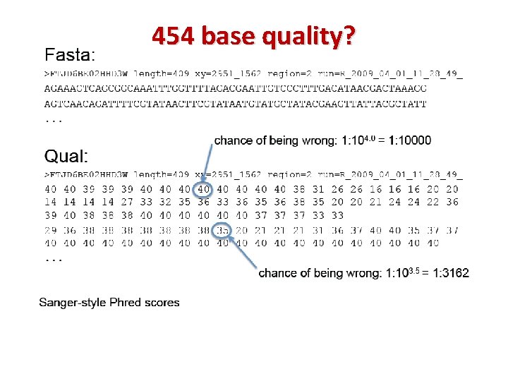 454 base quality? 