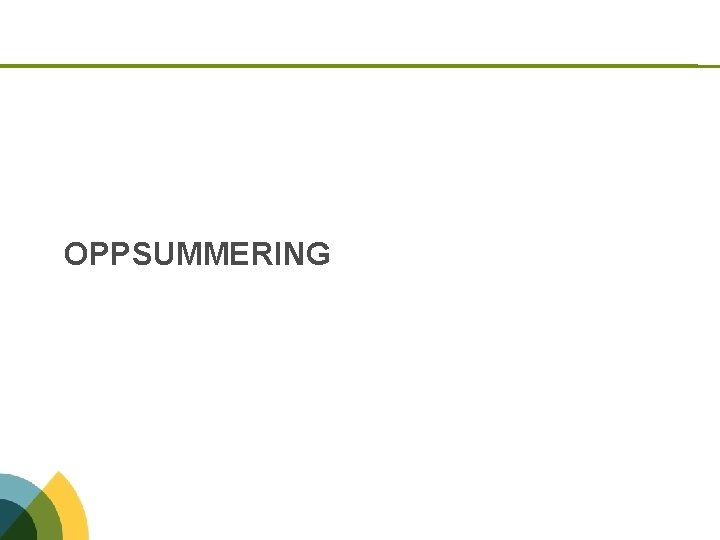 OPPSUMMERING 