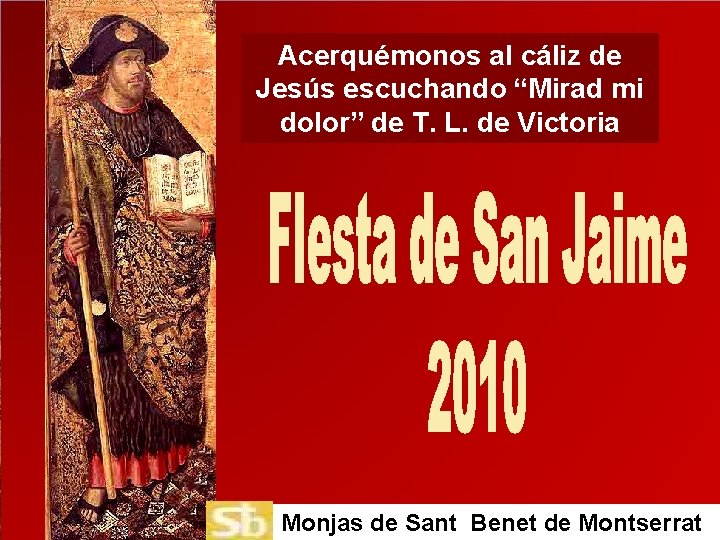 Acerquémonos al cáliz de Jesús escuchando “Mirad mi dolor” de T. L. de Victoria