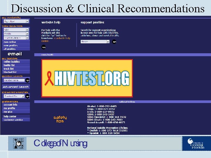 Discussion & Clinical Recommendations 