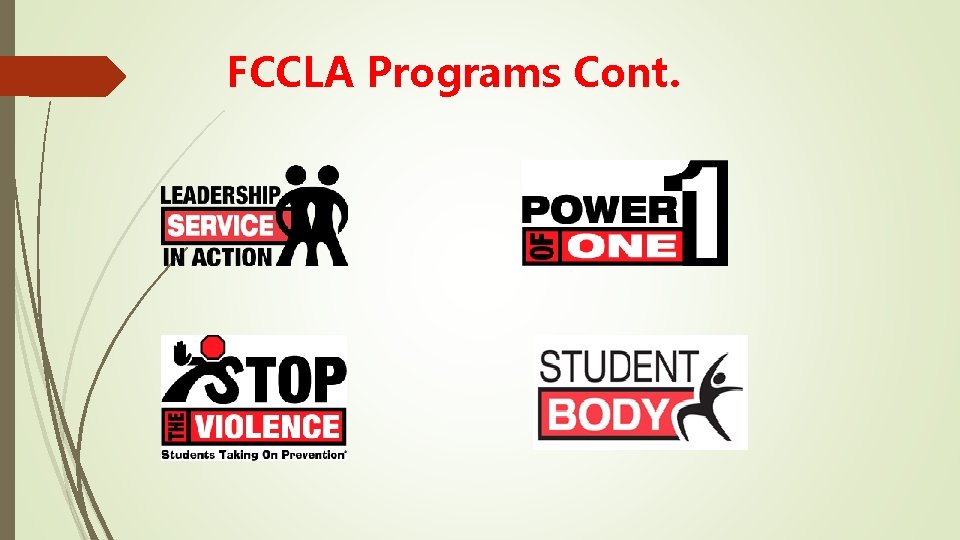 FCCLA Programs Cont. 
