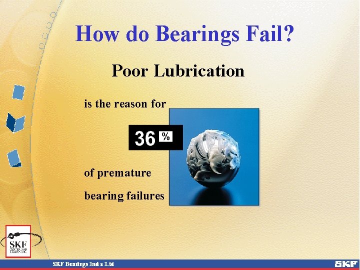 How do Bearings Fail? Poor Lubrication is the reason for of premature bearing failures