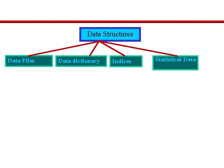 Data Structures Data Files Data dictionary Indices Statistical Data 