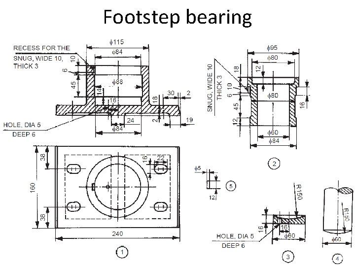 Footstep bearing 