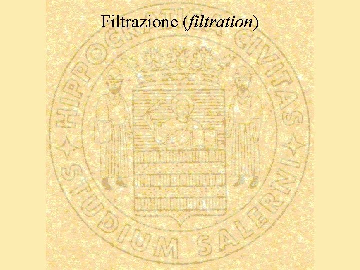 Filtrazione (filtration) 