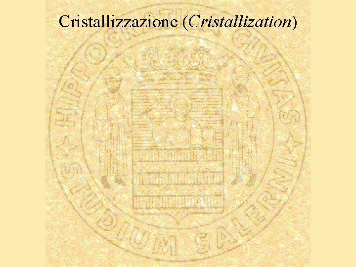 Cristallizzazione (Cristallization) 