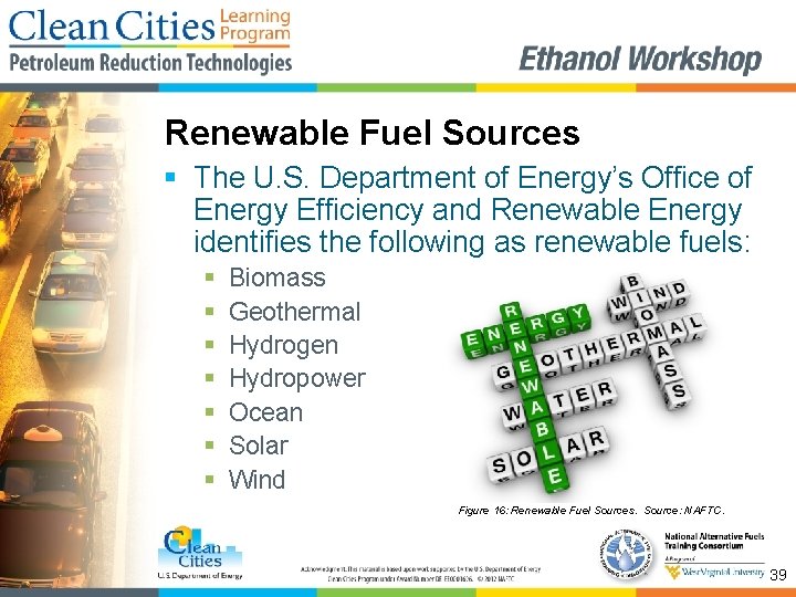 Renewable Fuel Sources § The U. S. Department of Energy’s Office of Energy Efficiency