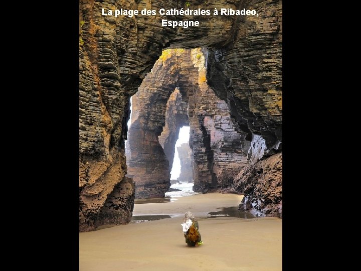 La plage des Cathédrales à Ribadeo, Espagne 