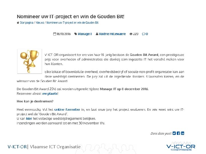 V-ICT-OR| Vlaamse ICT Organisatie 