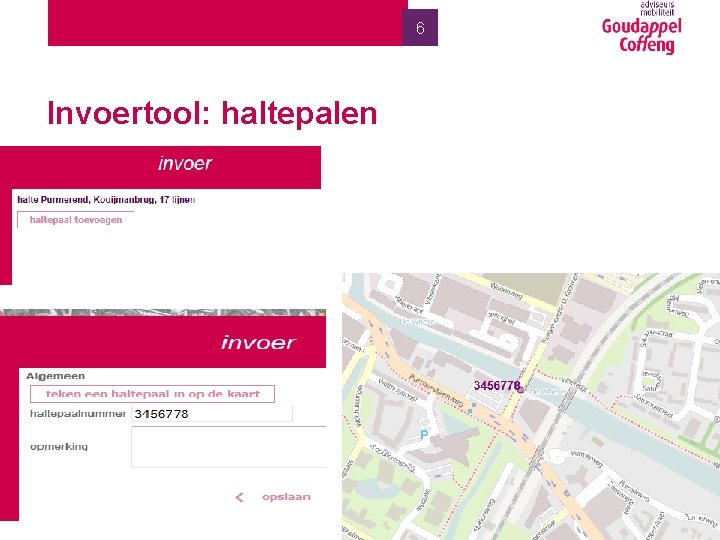 6 Invoertool: haltepalen 