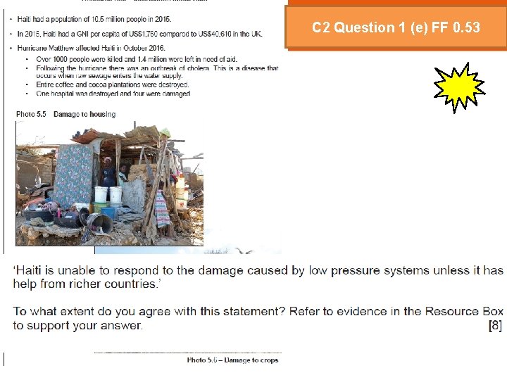 C 2 Question 1 (e) FF 0. 53 