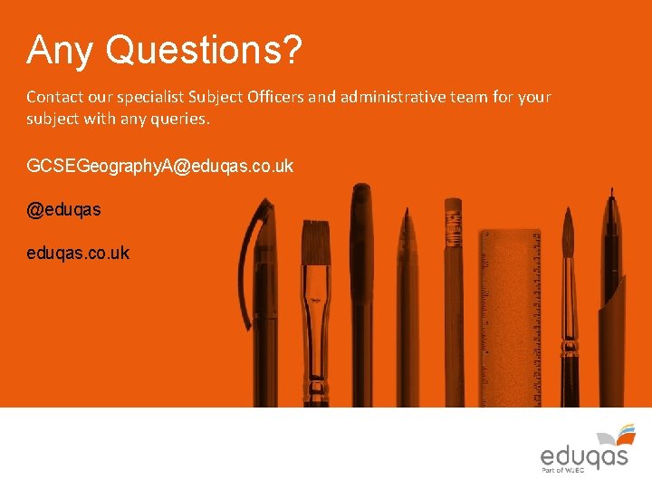 Any Questions? Contact our specialist Subject Officers and administrative team for your subject with