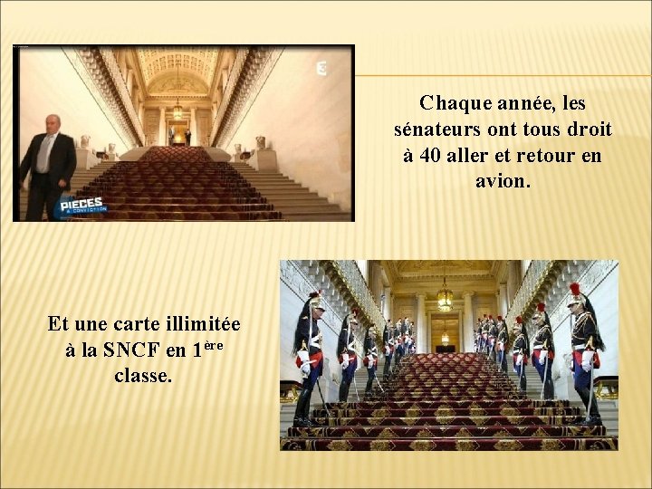 Chaque année, les sénateurs ont tous droit à 40 aller et retour en avion.