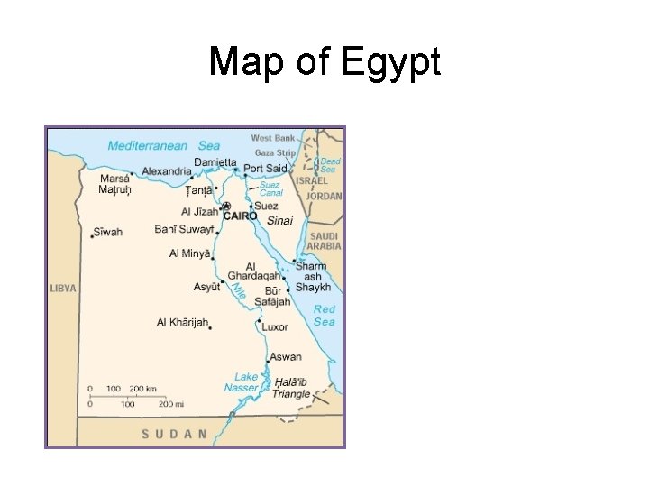 Map of Egypt 