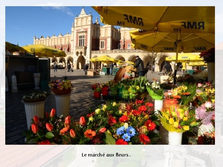 Le marché aux fleurs. 