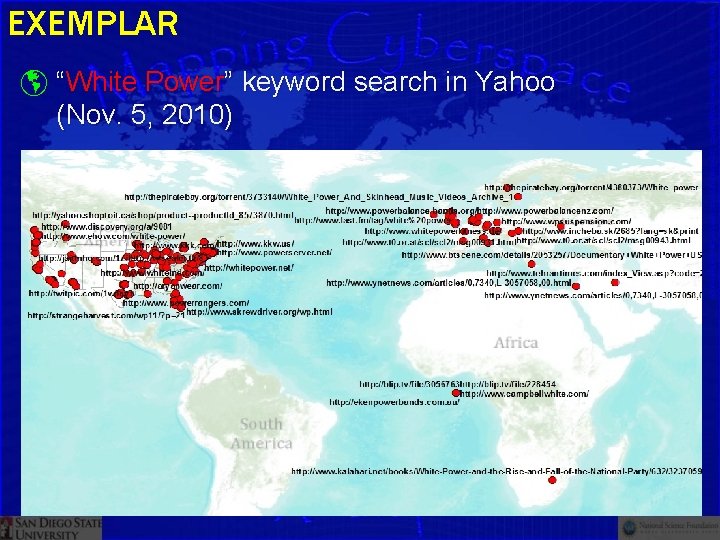 EXEMPLAR “White Power” keyword search in Yahoo (Nov. 5, 2010) 