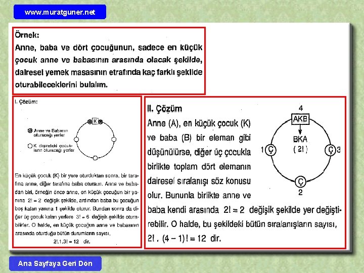 www. muratguner. net Ana Sayfaya Geri Dön 