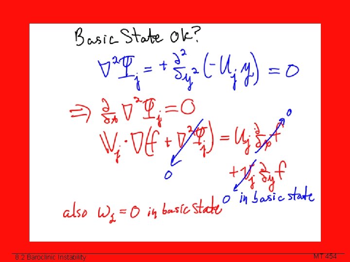 8. 2 Baroclinic Instability MT 454 