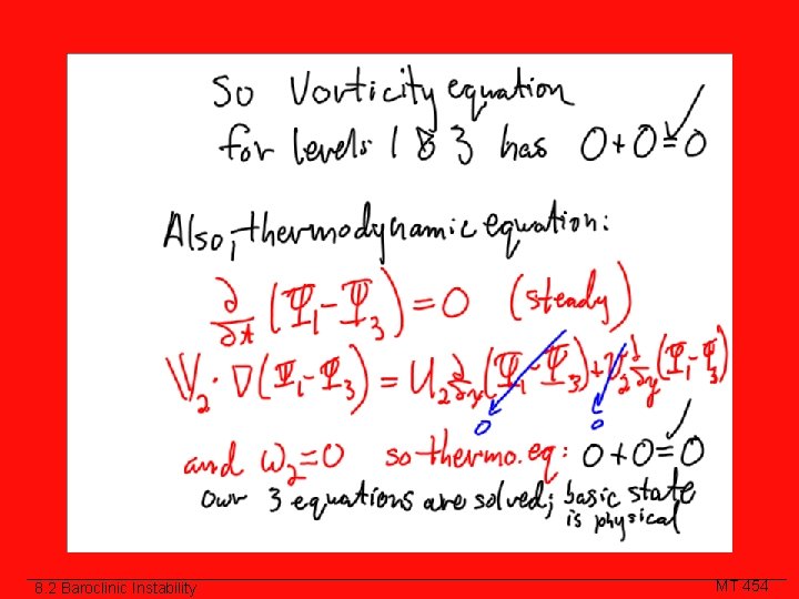 8. 2 Baroclinic Instability MT 454 