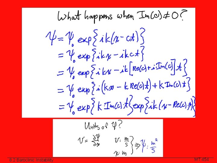 8. 2 Baroclinic Instability MT 454 