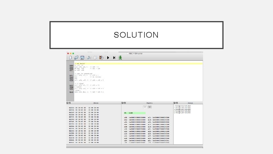 SOLUTION SOLUTION