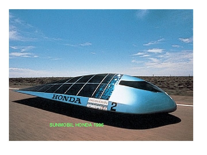 SUNMOBIL HONDA 1996 QUEEN UNIVERSITY SOLAR MIRAGE 