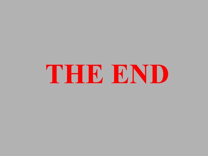 THE END 