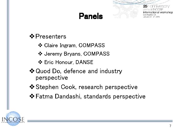 Panels v Presenters v Claire Ingram, COMPASS v Jeremy Bryans, COMPASS v Eric Honour, Panels v Presenters v Claire Ingram, COMPASS v Jeremy Bryans, COMPASS v Eric Honour,