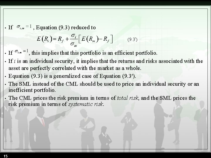 Chapter 9 Capital Asset Pricing Model and Beta