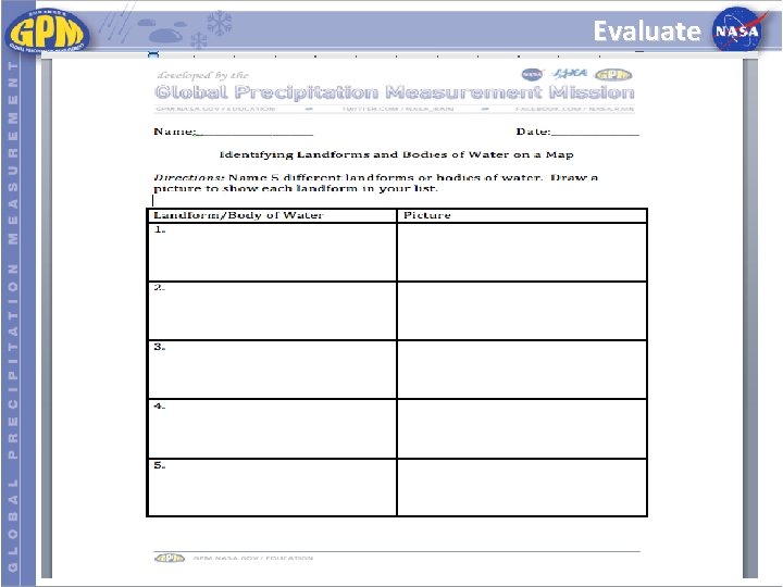 Evaluate 