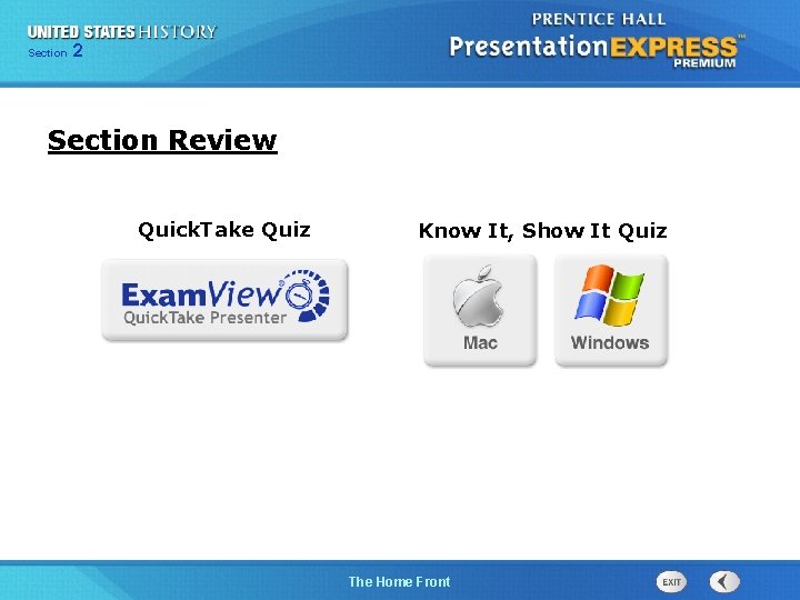 225 Section Chapter Section 1 Section Review Quick. Take Quiz Know It, Show It
